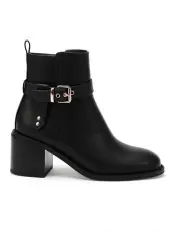 [Novo Shoes] Dibble Zip Up Boots in Black