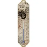 Route 66 Bike Map Thermometer - Licensed by Nostalgic Art