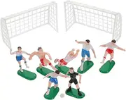 COSMEVIVI 1 Set Soccer Cake Topper Soccer Ball Player Decorations Lifelike Football Figurines for and Birthdays Safe Plastic Materials