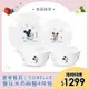 【美國康寧CORELLE】米奇米妮童玩趣餐盤4件組-(900ml拉麵碗x2+米奇8吋平盤x1+米妮6吋平盤x1)