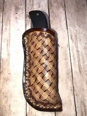 handmade leather knife sheath