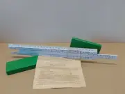 Soviet Vintage slide rule. USSR 1977 Original. New logarithmic ruler ##