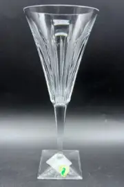 NWT Waterford Lead Crystal Clarion 9-1/2" Clear Cut Wine Glass Retired Ireland