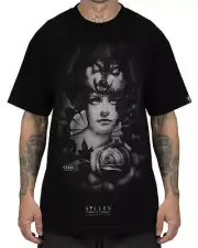 Sullen Vero Wolf Mens Black T Shirt Tattoo Urban Streetwear