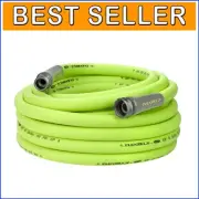 Heavy Duty Flexible Garden Hose 5/8 x 50 ft - Crush Resistant & Easy to Maneuver