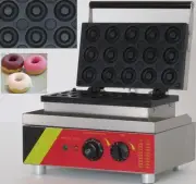 Donut Machine Maker Waffle Electric 15 Pieces Commercial Coffee Shop IceCream