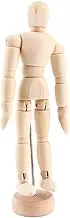 Wooden Sketch Mannequin 5.5inch, Human Figure Articulated Model, Learning Aid for Artists, Photography Prop Ornament, Desk Toy for Animation