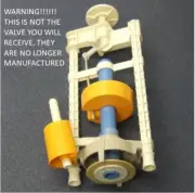 Imperial Impulse flush Valve with 38mm X 72mm oval Button, Product Code ATS161-C
