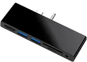 SHU-Store USB C HUB Fit for Microsoft Surface Go Go2 USB 3.0 to HDMI RJ45 3.5mm Audio Adapter Dock USB-C Hub Multi USB3.0 Splitter (Color : SGO772)