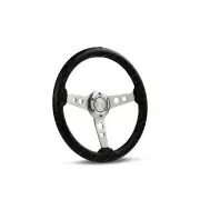 SAAS Steering Wheel PVC 14 inch Retro Brushed Spoke ADR Compliant Dish