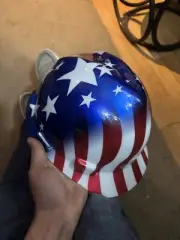 MSA V-Gard Hard Hat American Flag Stars And Stripes Type 1 Class E Medium