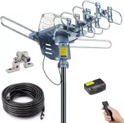 PBD Outdoor Digital Amplified HDTV Antenna, 150 Mile Motorized 360.