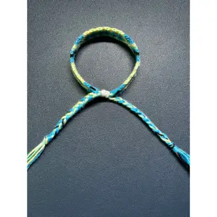 民族風編織手環編織幸運繩（藍）