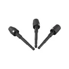 Sleek Black Finish on Chrome Vanadium Steel Hex Sockets for Professional Use