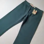 Levi’s Kids Size 16 (28X28) NWT 513 Jeans Slim Straight Fit Ponderosa Pine Green