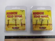 Northland Minnow Head Treble Hook - Size 12 - Nickle or Red Finish Choose Color
