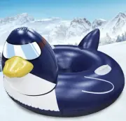 63 Inch Giant Penguin Snow Tube, Winter Inflatable Snow Sled for Kids Adults New