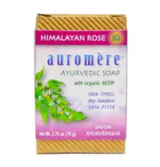 [Auromère] Auromere Ayurvedic Neem Soap Himalayan Rose 78g