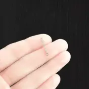 20 Hammered Connector Silver Tone Charms - SC1533