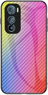 Compatible with Samsung Galaxy S20 FE 5G / S20 FE 4G Case,Anti-Drop 2 in 1 (PC Glass Back Panel+TPU) Phone Case Cover Pink