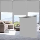 21x79" Roller Shade Blind Gray 100% Blackout Waterproof Fabric Window 21" x 79"