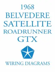PLYMOUTH 1968 Belvedere, Satellite, Road Runner & GTX Wiring Diagram Manual