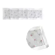 White Silver Candles Sheer Organza Glitter Table Runner 40 x 138 cm