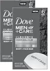 2 Pks Dove Men Care Charcoal Clay Body Face Bar Soap Moisturizing cream 12 Bars