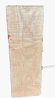 Curly Figured MapleBillet 1.4"X7.5”x22”KD Big Leaf Bass LP Carve Top Kiln Dry