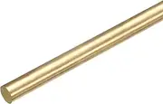 uxcell Brass Round Rods, 15/32 Inch Brass Solid Round Rod Lathe Bar Stock, 12mmx200mm Brass Rod for Drift Punches Various Shaft DIY Craft Model Plane Ship Cars, Pack of 1