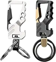 [Oiltomn] 2pcs Keychains, Key Chains for Carabiner Keychain Car Key Chain Bottle Opener Keychain for Men and Women