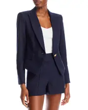 Veronica Beard Hosanna Dickey Short One Button Blazer