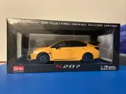 1:18 Subaru WRX STI S207 NBR Challenge Yellow Detailed Sunstar #920/3888 Diecast