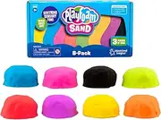 Educational Insights Playfoam Sand 8-Pack, Play Sand, 8 Colors, 6 oz. Each, Sensory Toy for Boys & Girls, Ages 3+