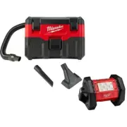 Milwaukee Wet/Dry Vacuum 2 Gal. + LED Floodlight 1500 Lumens 18V Li-Ion Cordless