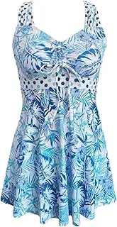 [Generic] Ladies Summer Beach Split Leaf Large Split Swimsuit Womens Fashion Flower Print Swimsuits with Shorts Bottoms Set