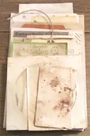 DYED JUNK JOURNAL SUPPLIES PAPER LOT