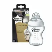 Tommee Tippee Closer to Nature Clear Baby Bottle, 260 ml