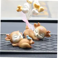 在飛比找蝦皮購物優惠-Resin Sleeping Baby Deer Mini 