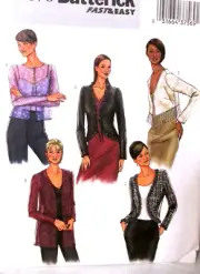 Cover Up Misses Sewing Pattern Womens size 12 14 16 lightweight jacket