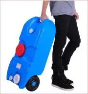 40 Lt Water Tank Storage Portable Wheeled Camping Caravan Waste Transport