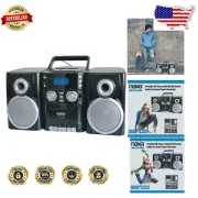 Travel-Friendly Stereo System with CD Player, AM/FM Radio & Detachable Speakers