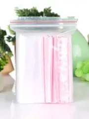 20pcs Resealable Clear Plastic Zip Lock Bags - 20cm x 10cm