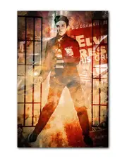 Ready2HangArt Iconic Elvis Jailhouse Rock ArtPlexi Wall Art by Tristan Scott