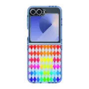 Galaxy Z Flip6 Impact Case Rainbow Harlequin