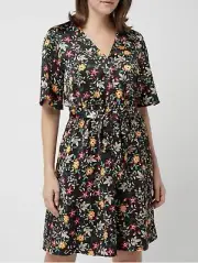 Hugo Boss 'Kobela-1' Floral Print Fit & Flare Dress Size 2 ( Xs/s)