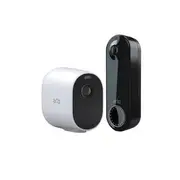 Arlo The Starter Bundle - Essential Spotlight Camera + Essential Doorbell