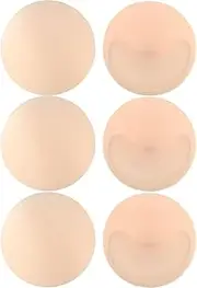 [AYNKH] 3 Pairs Removable Bra Inserts, Round Reusable Thickened Gather Cup Chest Soft Bikini Sponge Padding Inserts Lift Breast Invisible Sports Cups Bra Insert for Bikini Tank Top Swimsuit