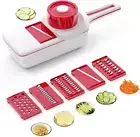 6 in 1 Mandoline Slicer, Professional Vegetable Chopper Veggie Cutter with Inter