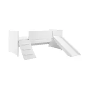 Seattle Kids Childen Bed Frame W/ Slide Single Size - White